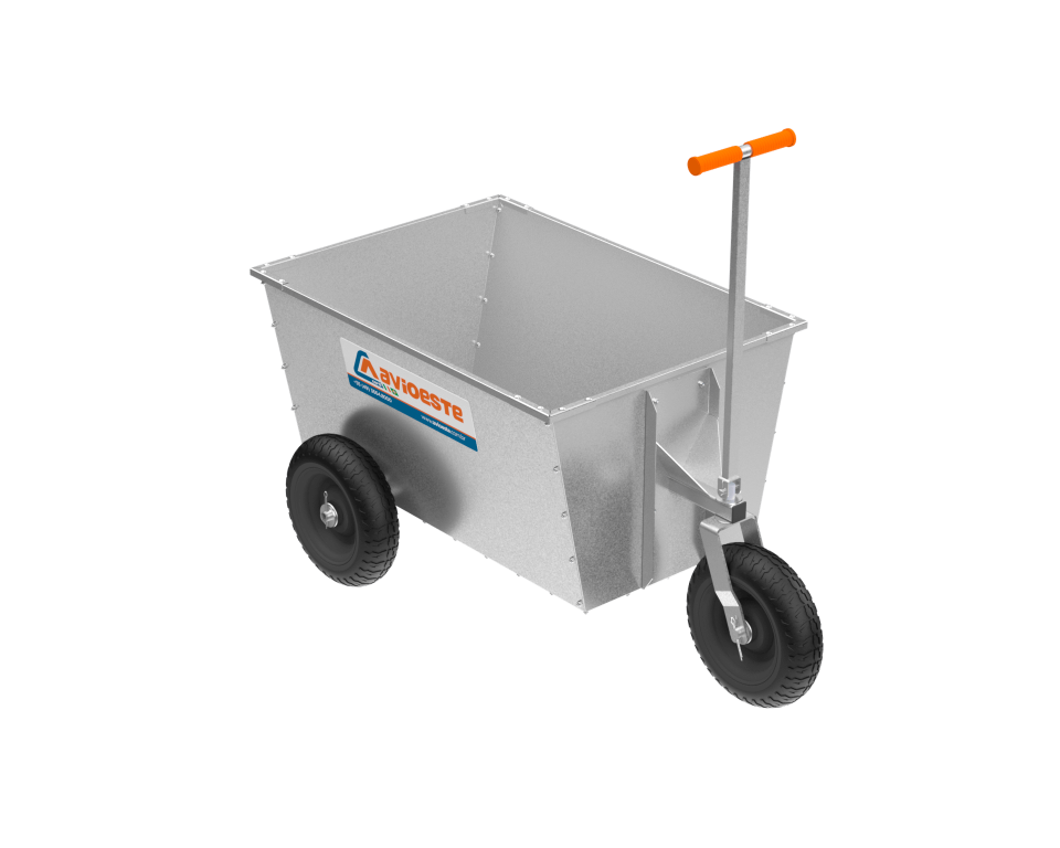 Imagem Carrinho para Transporte de Ração (3 Pneus)